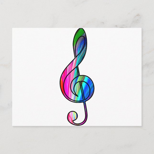 Treble nota de clef en color_ (Anverso)