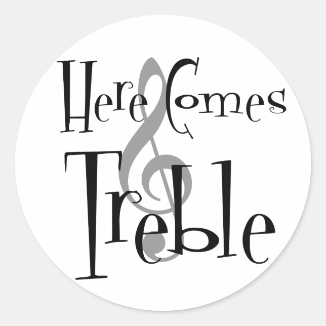 Treble Pegatina (Anverso)