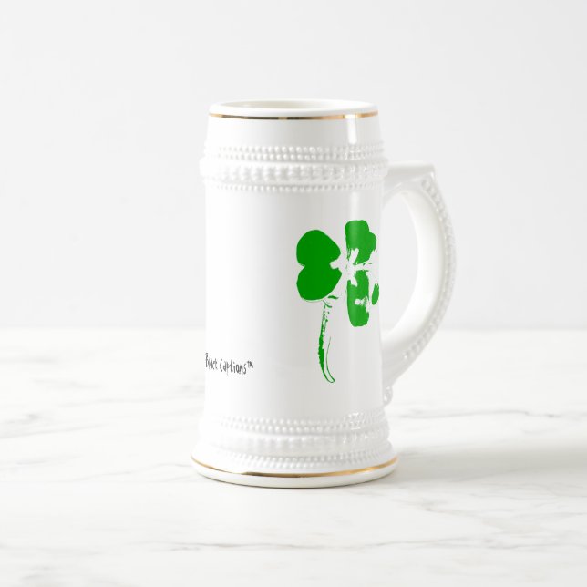 Trébol del verde del día de St Patrick - taza de (Anverso derecho)