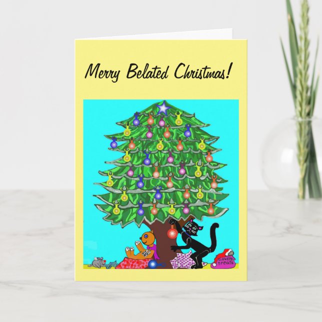 Trébol el navidad del gato (Anverso)