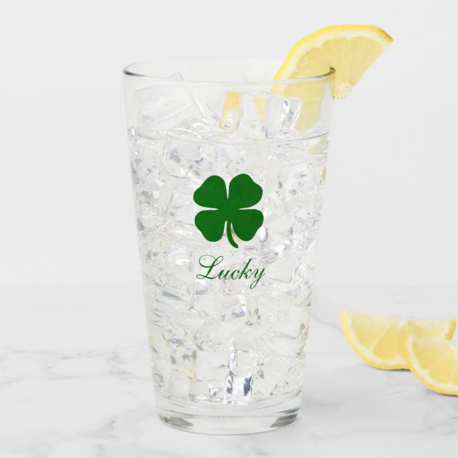 Trébol Irlandés Verde Personalizado (Reverso (hielo))