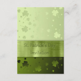 Tréboles del día de St Patrick noble - invitación