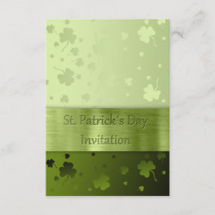 Tréboles del día de St Patrick noble - invitación