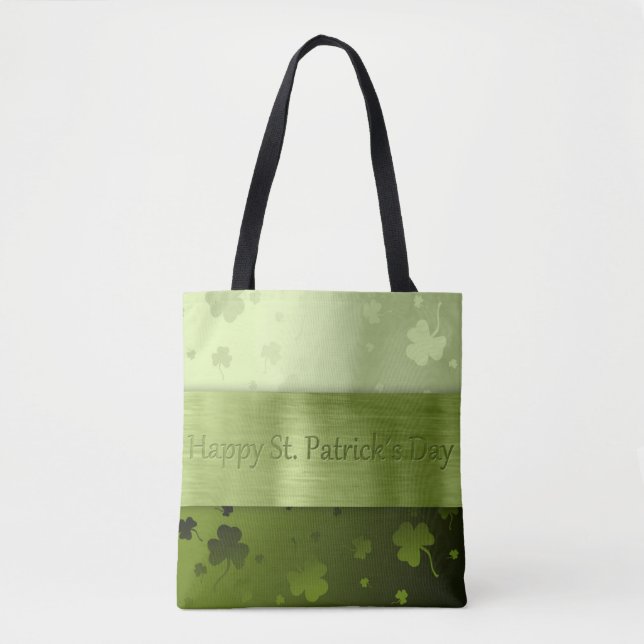 Tréboles del día de St Patrick noble - la bolsa de (Anverso)