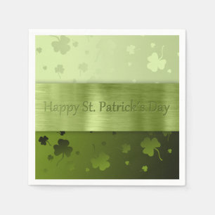Tréboles del día de St Patrick noble - servilleta