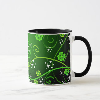 Tréboles y estrellas - taza