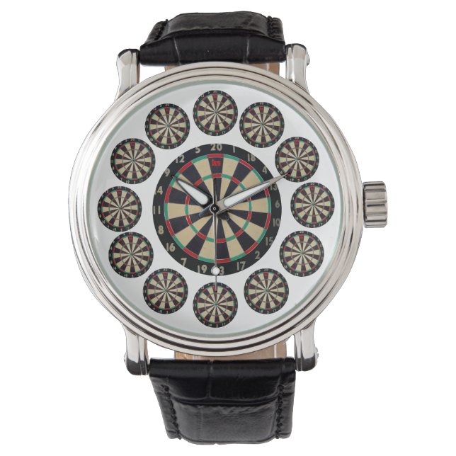 Trece Tableros Mens reloj de pulsera de cuero gran (Anverso)