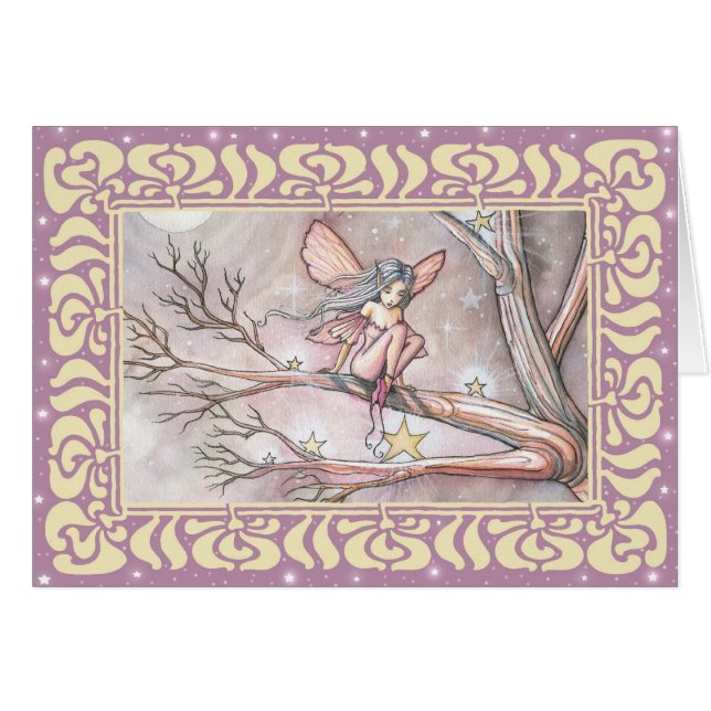 Tree of Stars Magical Faerie Card (Anverso (Horizontal))