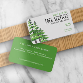 Tree Services Standard, tarjeta de visita de 3,5"