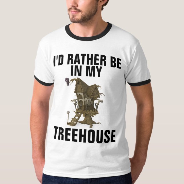 TREEHOUSE PREFERIRÍA ESTAR EN MI CAMISETA DE LA CA (Anverso)