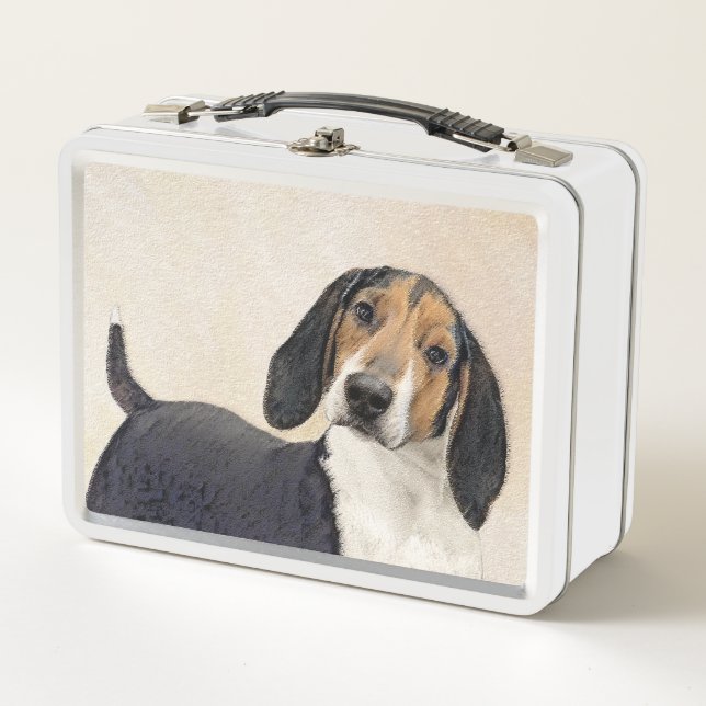 Treeing Walker Coonhound Painting - Arte original (Anverso)