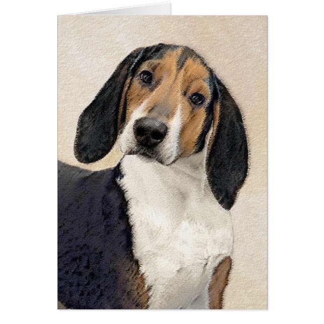 Treeing Walker Coonhound Painting - Arte original (Frente)