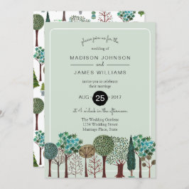 Trees Forest Woodland | BODA | Invitación