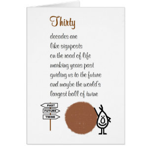 Treinta - un trigésimo poema bithday divertido