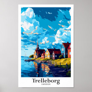 Trelleborg Suecia Viaje Ilustracion de arte de cos