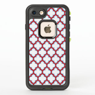 Trellis blanca y roja, Entramado, Quatrefoil