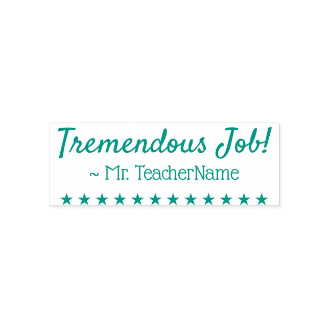 "¡Tremendo trabajo!" + Sello de goma (Diseño)