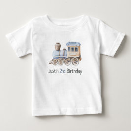 Tren 2º cumpleaños Chugga Dos camisetas de niño