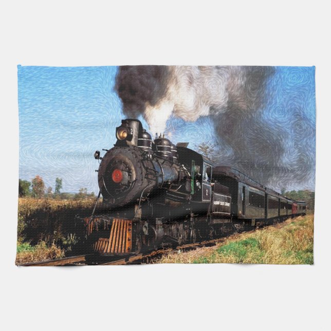 Tren 2 toalla de cocina (Horizontal)