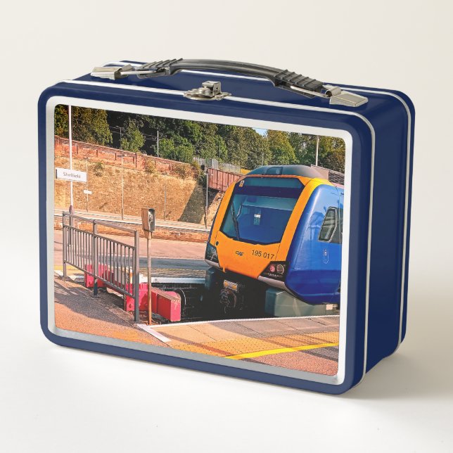 Tren amarillo y azul (Anverso)