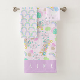 Tren animales: funda para bebé rosa