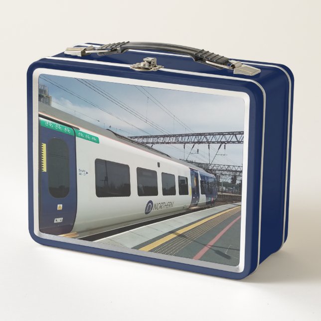 Tren azul y blanco (Anverso)