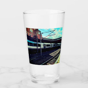 Tren azul y plata
