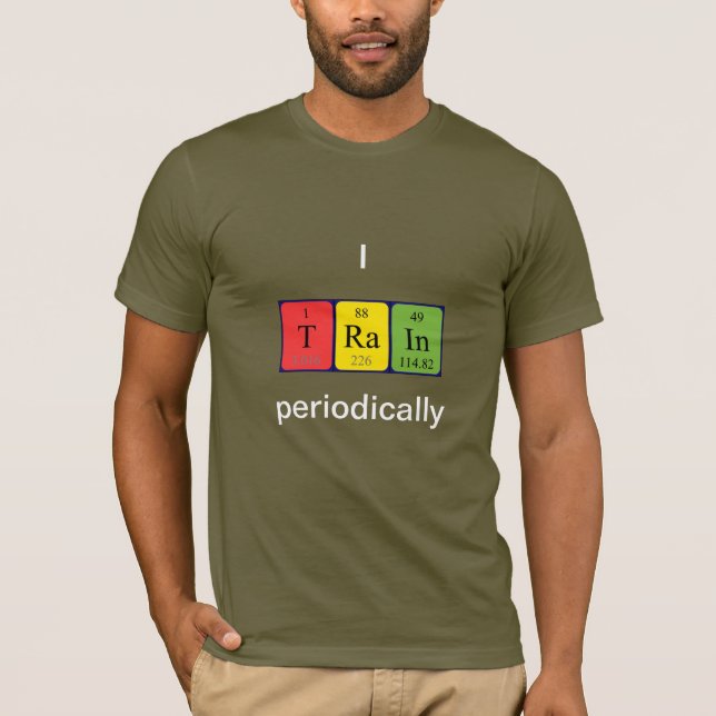 Tren camisa de palabras periódica de la tabla 3 (Anverso)