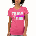 Tren como un chica - camiseta apta de la élite de