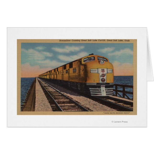 Tren- Cruzando el Gran Lago Salado, Ogden, Utah (Anverso (Horizontal))