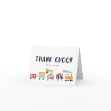 Tren Cumpleaños Tarjeta de agradecimiento ・ Edad 2