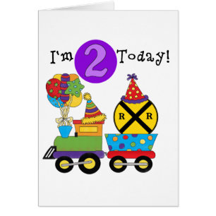 Tren de cumpleaños 2ª camisetas de cumpleaños y re