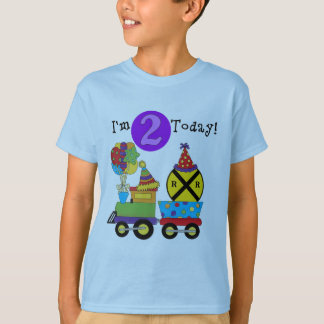 Tren de cumpleaños 2ª camisetas de cumpleaños y re