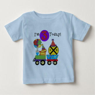 Tren de cumpleaños 3 camisetas de cumpleaños y reg