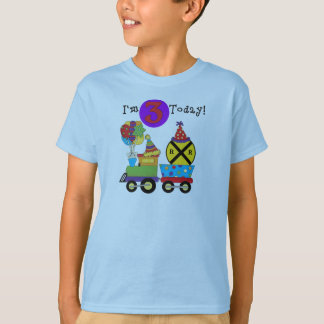 Tren de cumpleaños 3 camisetas de cumpleaños y reg