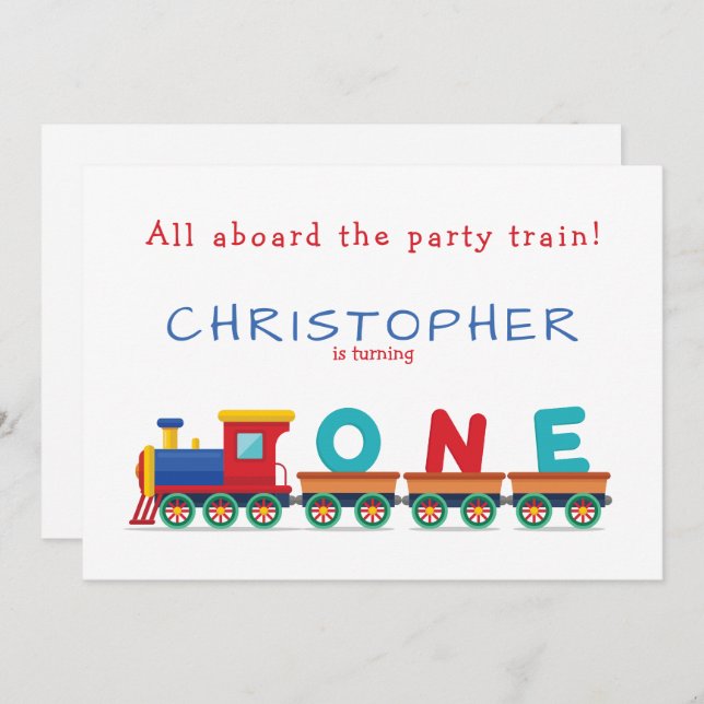 Tren de cumpleaños Chugga Chugga Choo Choo (Anverso / Reverso)