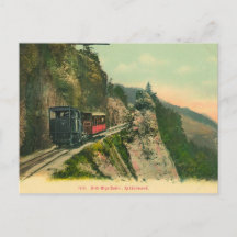 Tren de época de una vieja postal
