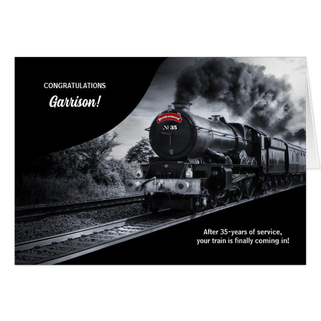 Tren de felicitaciones a jubilaciones ferroviarias (Anverso (Horizontal))