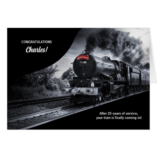 Tren de felicitaciones a jubilaciones ferroviarias (Anverso (Horizontal))