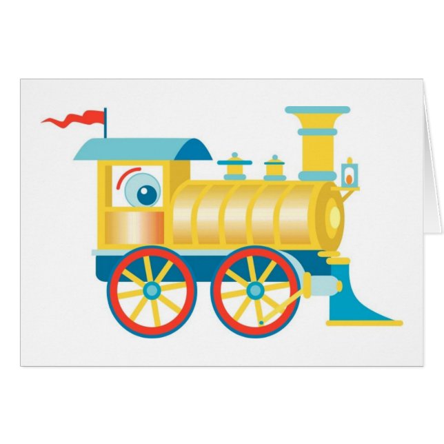 Tren de juguete colorido (Anverso (Horizontal))