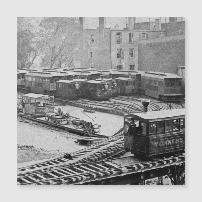 Tren de la ciudad de Nueva York en los Yonkers de  (Anverso)