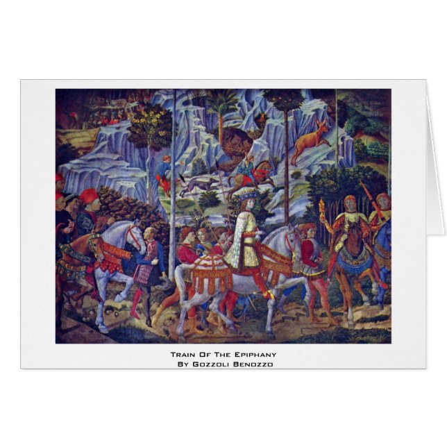 Tren de la epifanía de Gozzoli Benozzo (Anverso (Horizontal))