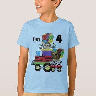 Tren de la jungla 4ª camisetas de cumpleaños y reg
