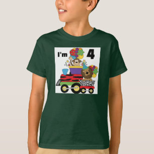 Tren de la jungla 4ª camisetas de cumpleaños y reg