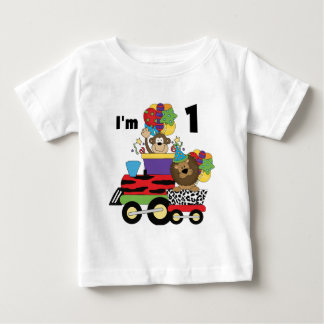 Tren de la jungla Primera camisetas de cumpleaños