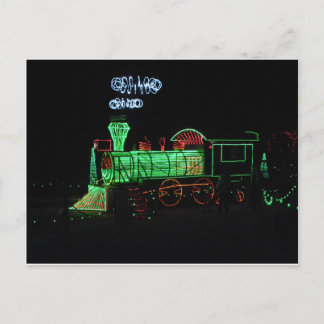 Tren de la luz de navidad