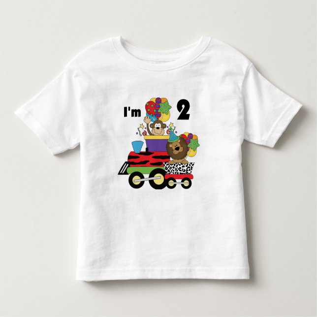 Tren de la selva 2ª camisetas de cumpleaños y rega (Anverso)