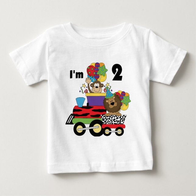 Tren de la selva 2ª camisetas de cumpleaños y rega (Anverso)