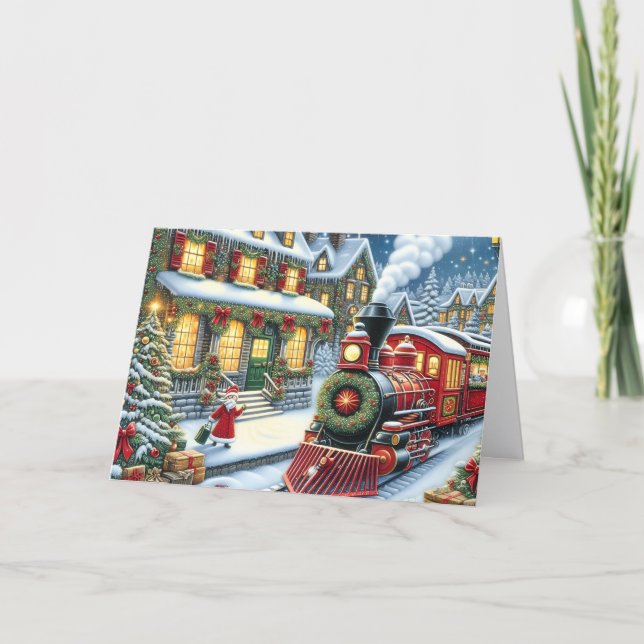 Tren de Navidad del pueblo de Santa (Anverso)