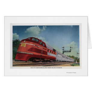 Tren de RocketStreamlined de la isla de la roca